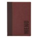 Protège-menus contemporain Securit rouge foncé