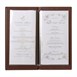 Protège-menus contemporain Securit rouge foncé