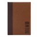Protège-menus contemporain Securit marron clair