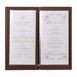 Protège-menus contemporain Securit marron clair