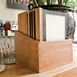 Protège-menus cadre en bois Securit A4 noirs (Lot de 20)
