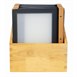 Protège-menus cadre en bois Securit A4 noirs (Lot de 20)