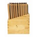 Protège-menus cadre en bois Securit A4 noirs (Lot de 20)