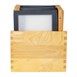 Protège-menus cadre en bois Securit A4 noirs (Lot de 20)