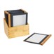 Protège-menus cadre en bois Securit A4 noirs (Lot de 20)