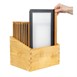 Protège-menus cadre en bois Securit A4 noirs (Lot de 20)