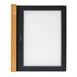 Protège-menus cadre en bois Securit A4 noirs (Lot de 20)
