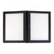 Protège-menus cadre en bois Securit A4 noirs (Lot de 20)