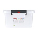 Conteneur alimentaire en polypropylène avec clips de couleur Araven 40L