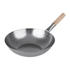 Wok en acier doux Vogue 35,6 cm