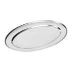 Plat de service ovale en inox Olympia