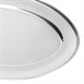 Plat de service ovale en inox Olympia