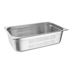 Bac Gastronorme inox perforé GN 1/1 150mm Vogue