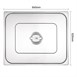 Couvercle GN 2/1 inox double Vogue