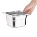 Bac Gastronorme inox GN 1/6 100mm Vogue