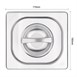 Couvercle GN 1/6 inox Vogue