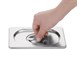 Couvercle GN 1/9 inox Vogue