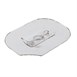 Couvercle transparent en SAN avec encoche pour saladiers Dalebrook 1,1kg