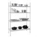 Etagère modulaire 4 niveaux 1220x457mm Vogue