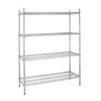 Etagère modulaire 4 niveaux 1525x457mm Vogue