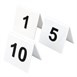 Lot de numéros de table en plastique Olympia 1-10