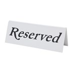 Chevalets de table en plastique Olympia "Reserved" (lot de 10)