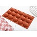 Plaque 15 demi-sphères en silicone Pavoni Formaflex