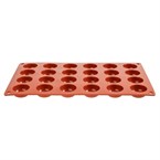 Plaque 24 pomponnettes en silicone Pavoni Formaflex
