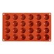 Plaque 24 pomponnettes en silicone Pavoni Formaflex