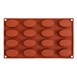 Plaque 16 ovales en silicone Pavoni Formaflex