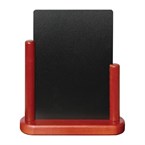 Ardoise de table Securit finition acajou 280 x 200mm