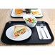 Plateau fast food en plastique Olympia Kristallon noir