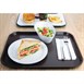 Plateau fast food en plastique Olympia Kristallon marron