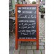 Panneau de trottoir Securit Duplo acajou 700 x 1350mm