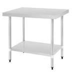 Table de préparation en acier inoxydable sans dosseret Vogue 600(P)mm
