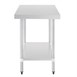 Table de préparation sans rebord en acier inoxydable Vogue 900 x 600mm