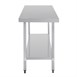 Table de préparation sans rebord en acier inoxydable Vogue 1800 x 600mm