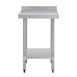 Table de préparation avec rebord en acier inoxydable Vogue 600 x 600mm