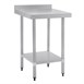 Table de préparation avec rebord en acier inoxydable Vogue 600 x 600mm