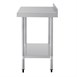Table de préparation avec rebord en acier inoxydable Vogue 900 x 600mm