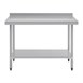 Table de préparation avec rebord en acier inoxydable Vogue 1200 x 600mm