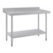 Table de préparation avec rebord en acier inoxydable Vogue 1200 x 600mm