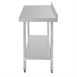 Table de préparation avec rebord en acier inoxydable Vogue 1800 x 600mm