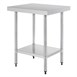 Table de préparation en acier inoxydable sans dosseret Vogue 600(P)mm