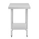 Table de préparation en acier inoxydable sans dosseret Vogue 600(P)mm