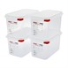 Boîtes alimentaires en polypropylène GN 1/4  Araven 4,3L (lot de 4)