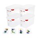 Boîtes alimentaires en polypropylène GN 1/4  Araven 4,3L (lot de 4)