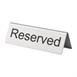 Chevalets de table en acier inoxydable Olympia réservé (Lot de 10)