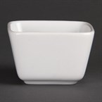 Minis plats carrés hauts blancs 75mm Olympia (Lot de 12)