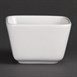 Minis plats carrés hauts blancs 75mm Olympia (Lot de 12)